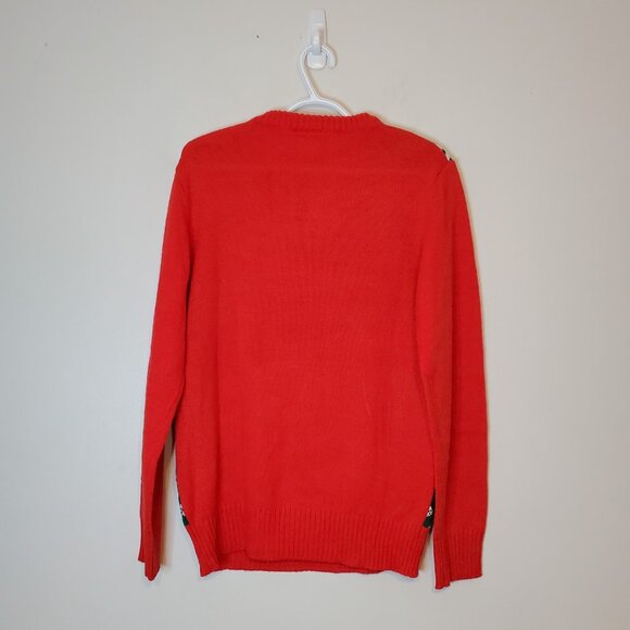 The Rolling Stones Ugly Christmas Sweater Knit Sweater Red Size S - Picture 3 of 5